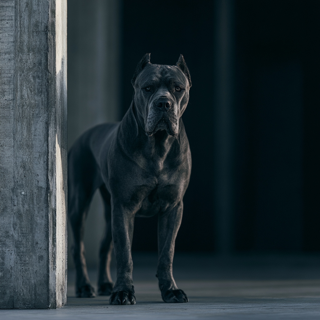 Cane Corso Italian mastiff elite protection and guardian dog — commanding presence and calm confidence